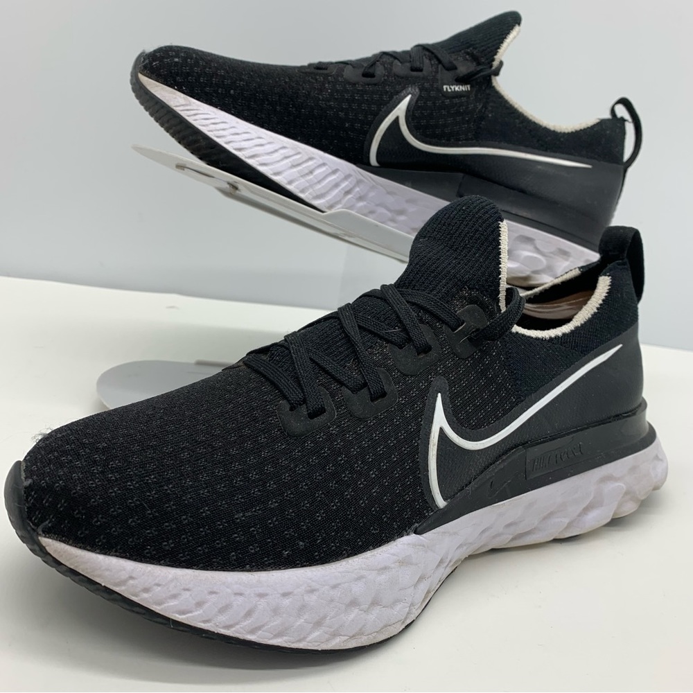 Nike React infinity Run Womens 9 Flyknit Running Shoes Sneakers Black CD4372-002